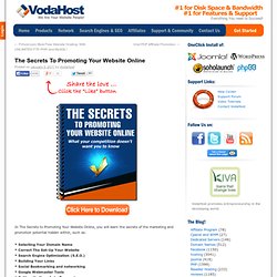 The Secrets To Promoting Your Website Online