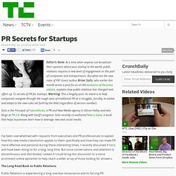 PR Secrets for Startups