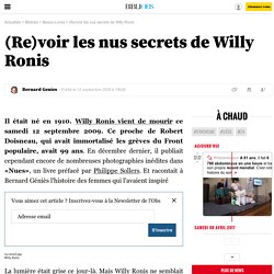 (Re)voir les nus secrets de Willy Ronis - Beaux-Livres