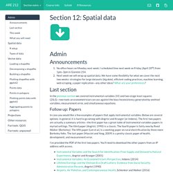 Section 12: Spatial data