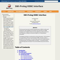 section('packages/odbc.html')