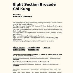 Eight Section Brocade Chi Kung, Ba Duan Jin Qigong, Eight Treasures Exercise Routine from China