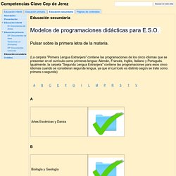 Educación secundaria - Competencias Clave Cep de Jerez