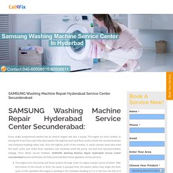 SAMSUNG Washing Machine Repair Hyderabad Service Center Secunderabad - Home Appliances Service Center : Washing Machine