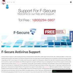 F- Secure Antivirus Support Service I USA : 1-800-294-5907