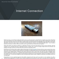Secure Your Internet Connection