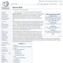 Secure Shell - Wikipedia