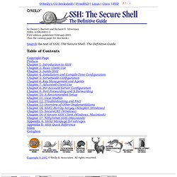 SSH, The Secure Shell: The Definitive Guide