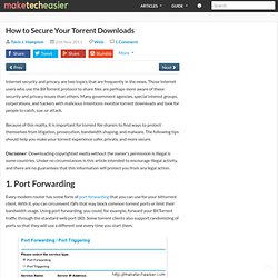 How to Secure Your Torrent Downloads