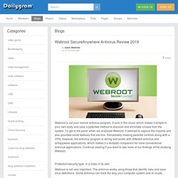Webroot SecureAnywhere Antivirus Review 2019