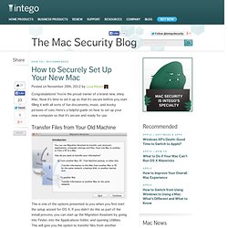 How to Securely Set Up Your New Mac