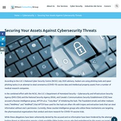 Securing Your Assets Against Cybersecurity Threats