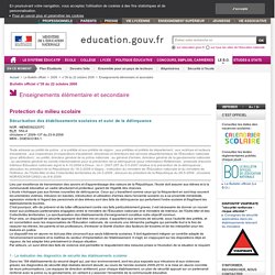 Sécurisation des établissements scolaires et suivi de la délinquance - MENE0922207C - Ministère de l'Éducation nationale, de l'Enseignement supérieur et de la Recherche