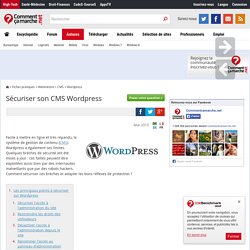 Sécuriser son CMS Wordpress