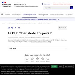 A7 CHSCT - Représentant du personnel au CHSCT