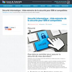 Sécurité informatique: Aide-mémoire de la sécurité IBM et compatibles