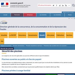 Sécurité des piscines