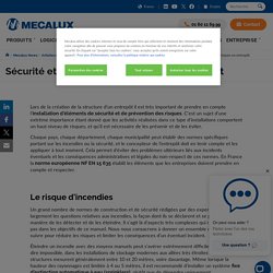 Sécurité et prévention des risques en entrepôt - Mecalux.fr