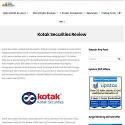 Kotak Securities Review - Open Demat Account