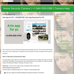 Camera Help: Arlo App for PC