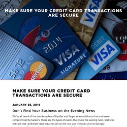 Blog: PCI Credit Card Security