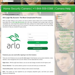 Camera Help: Arlo Login My Account: The Most Complicated Process