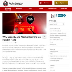 Why Security and Alcohol Training Go Hand in Hand