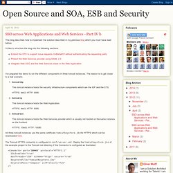 SSO across Web Applications and Web Services - Part IV b