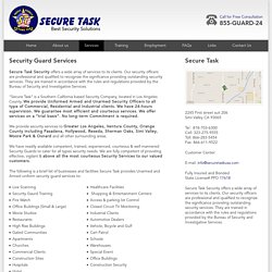 Simi Valley security services