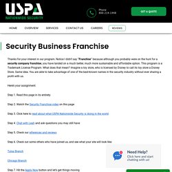 Security Company Franchise