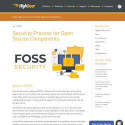 Security Process for Open Source Components