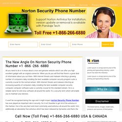 Antivirus issues solved by Norton Security Phone Number