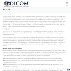 Security – DICOM Standard