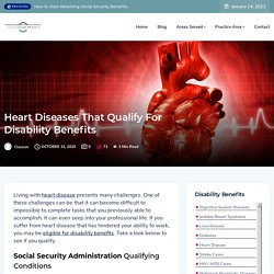 Heart Diseases that Qualify for Disability Benefits