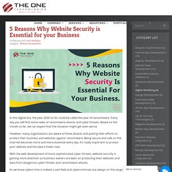 Reasons Why Website Security is Essential for your Business