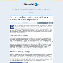 Security on Facebook - How to Have a Safe & Pleasant Experience