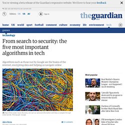 From search to security: the five most important algorithms in tech