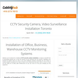 CCTV Security Camera Installation Toronto Brampton