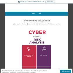 Cyber security risk analysis