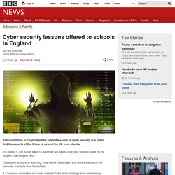 Cyber security lessons offered to schools in England