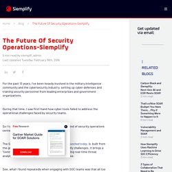 The Future Of Security Operations-Siemplify - Siemplify