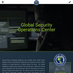 Global Security Operations Center