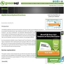 MySQL Security Best Practices (Hardening MySQL Tips)