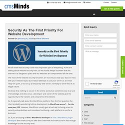 Security as the First Priority for Website Development