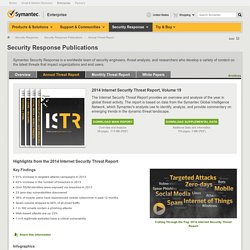 Security Response Publications, Internet Security Threat Report