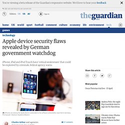 Apple device security flaws revealed by German watchdog