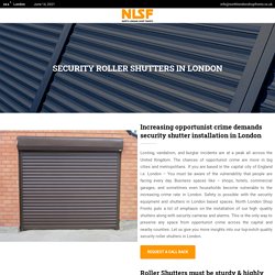 Security Roller Shutters Repair & Installation In London