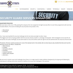 Security Guard Services Singapore