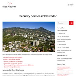Security Services in EI Salvador