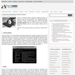 10 Best Security Software Tools for Linux
